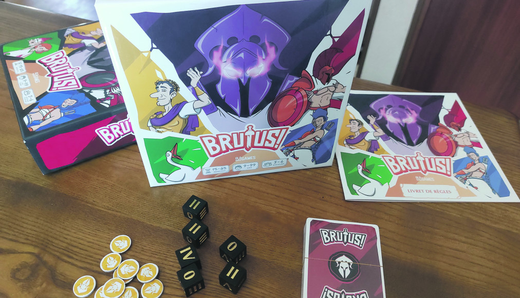 Oldgames s’est spécialisé dans la remise au goût du jour et la sophistication de « vieux » jeux (tarot, bataille, etc.). Ici, sa dernière création, «Brutus!», qui voit s’affronter des maisons de gladiateurs. / DR