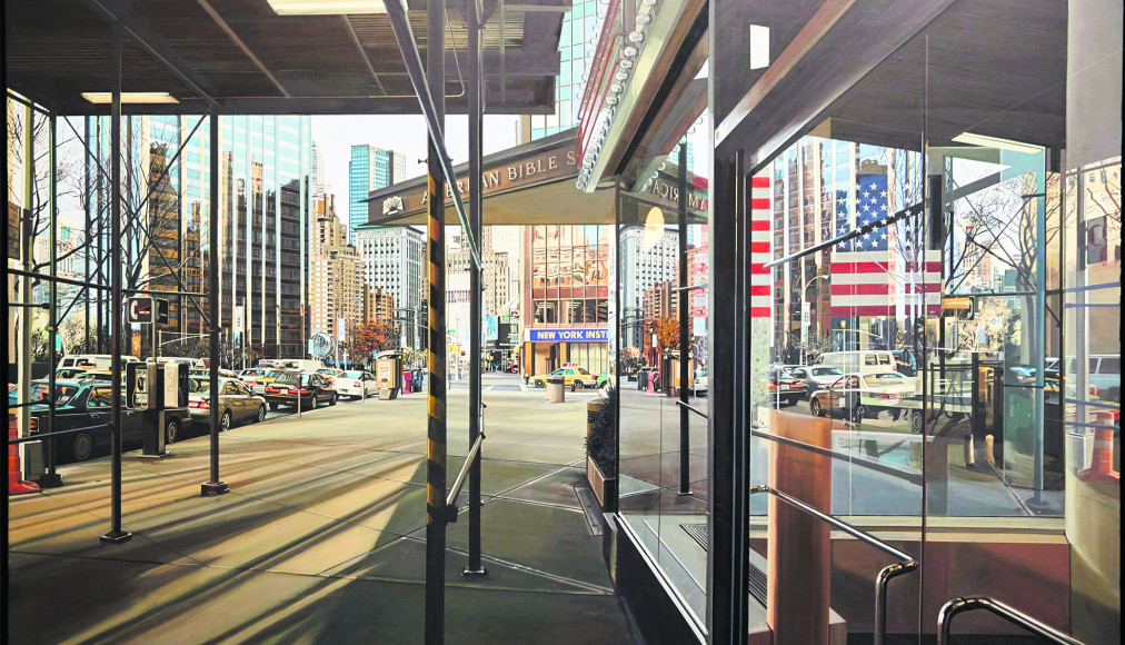 Broadway Looking Towards, peinture de Richard Estes, 2001, musée d'Antioquia, Medellin. Broadway Looking Towards, peinture de Richard Estes, 2001, musée d'Antioquia, Medellin. / © Alamy