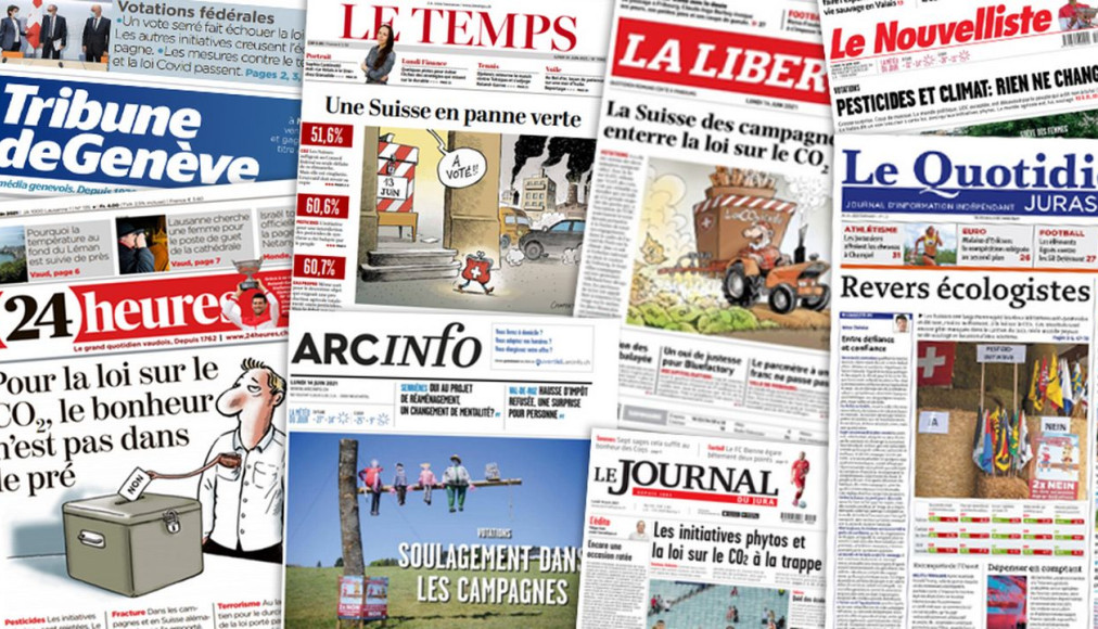 Coupures de presse sur le rejet de la loi CO2 / Coupures de presse sur le rejet de la loi CO2