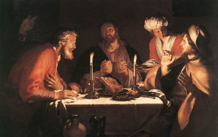 Les pèlerins d’Emmaüs vivent une expérience de révélation. / Abraham Bloemaert (1564–1651) / wikimédias