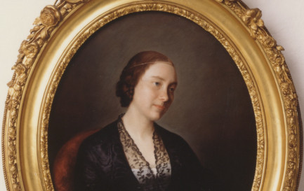 Portrait de Valérie de Gasparin, née Boissier, vers 1851, peint au pastel par Louisa Couronne, née Durand-Forbes. / ©Archives Fondation La Source / Photo de Thierry Zufferey