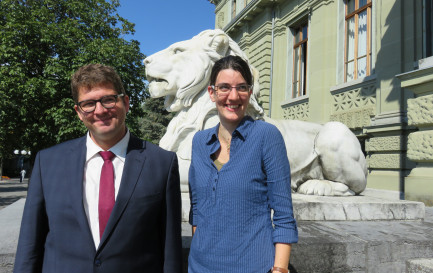 Flavie Bettex et maître Olivier Bigler / LV
