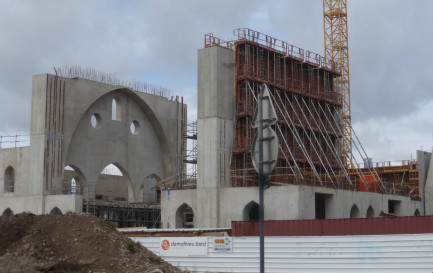 La mosquée Sultan Eyyub à Strasbourg en construction, 2019 / ©Archi-Wiki/Burckel/CC BY-SA 4.0